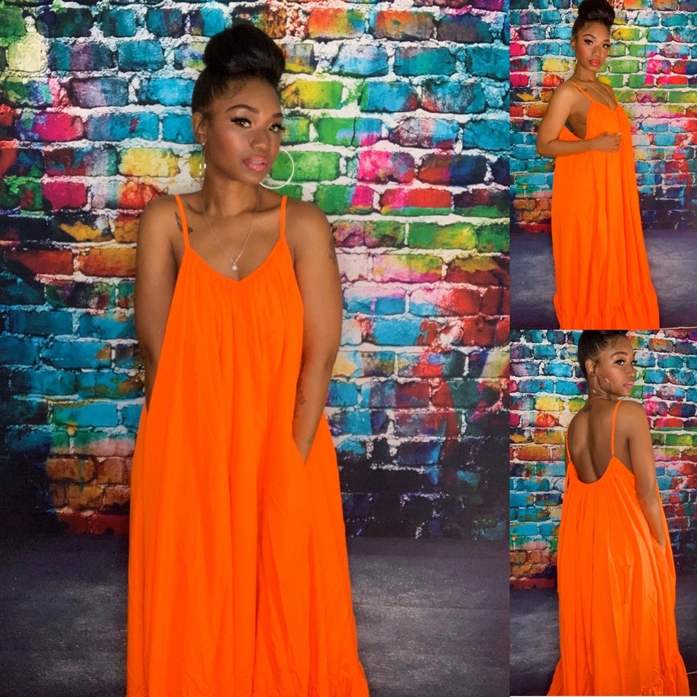 Orange ‘You Pretty’ Maxi Dress